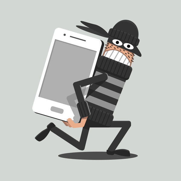 Мобильный вор украл мобильный телефон
.