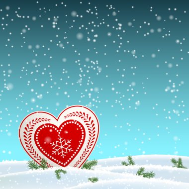 İskandinav tarzı, illüstrasyon Noel nedenlere