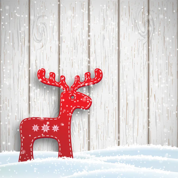 Vánoční motiv ve skandinávském stylu, ilustrace — Stockový vektor