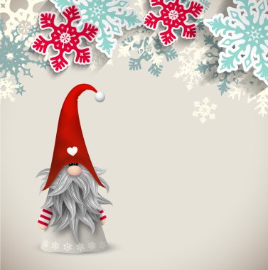 Lokma, İskandinav geleneksel Noel cüce, illüstrasyon