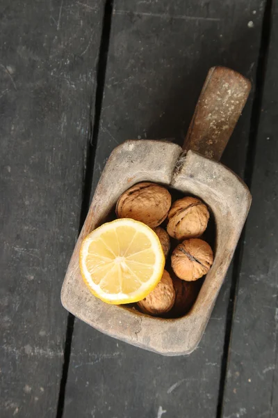 Healthy food or organic food idea. Vintage style. — Stock Photo, Image