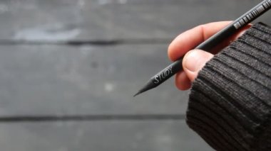 Eğitim, okul veya fikir - kalem üzerinde yazıt öğrenin