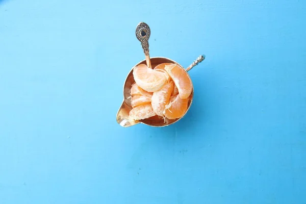 Deliciosas rodajas de cítricos de mandarín — Foto de Stock