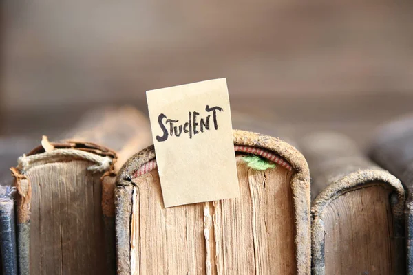 Studenten-Konzept, Tag und Retro-Bücher — Stockfoto