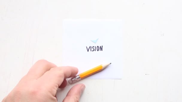 Concept de vision, style d'art — Video