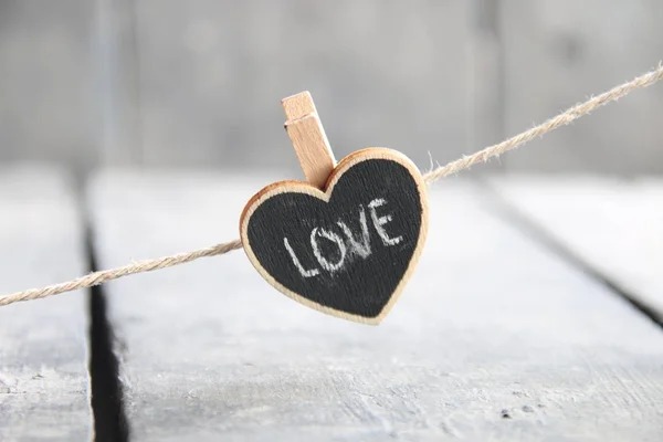 Láska srdce ruku koncept pro valentinky a svatba — Stock fotografie