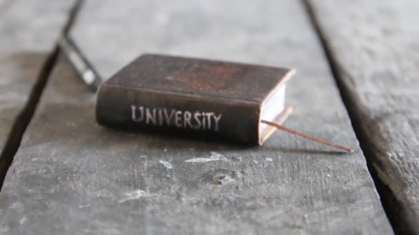 Üniversite retro fikir — Stok video