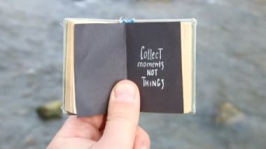 Anlar değil şeyler toplamak, motivasyon seyahat