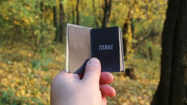 Travel Explore Wanderlust or Trip Adventure idea — Stock Video