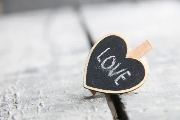 Tarjeta de felicitación de San Valentín con corazón — Foto de Stock