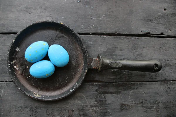 Пасхальные яйца. Праздничное оформление . — стоковое фото