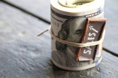 sales growth idea, inscription on the plate, vintage style