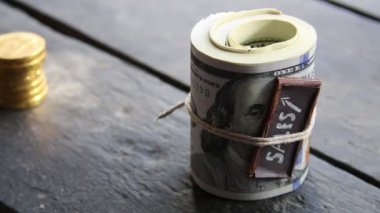 sales growth idea, inscription on the plate, vintage style