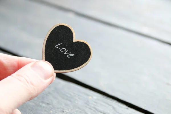 Coração de Amor, Feliz cartão de felicitações dos namorados. Conceito para fundo romântico . — Fotografia de Stock