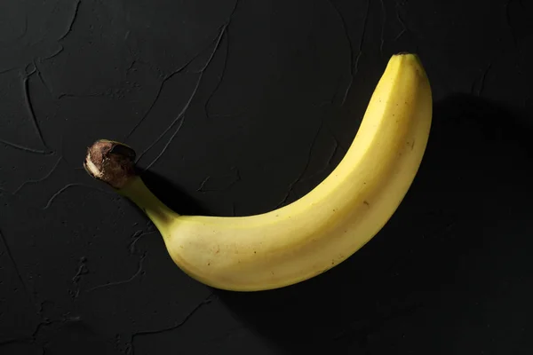 Banana Sfondo Scuro Macro — Foto Stock