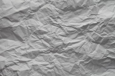 Kırışık beyaz kağıt dokusu.