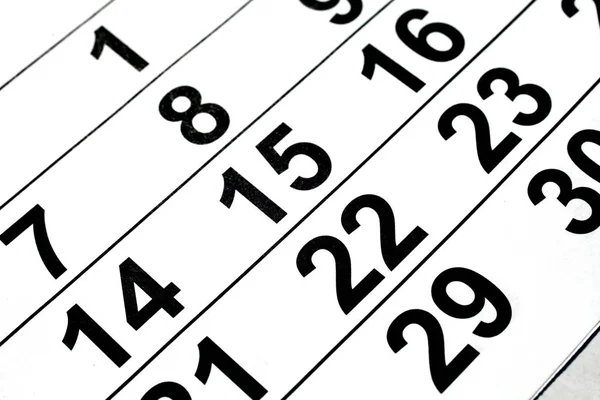 Calendar Page Macro Background Texture — Stock Photo, Image