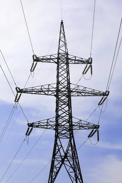 High Voltage Power Transmission Pole Stock Picture