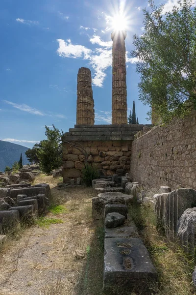 Templo Apolo Delfos Grecia — Foto de Stock