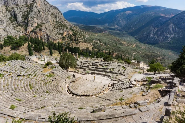 Antiguo Teatro Delphi Grecia — Foto de Stock