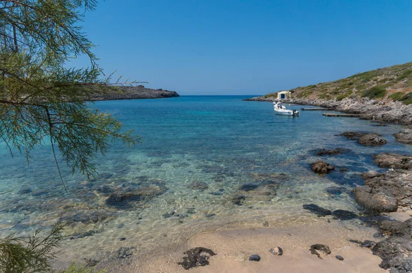 Pintoresca Playa Limionas Isla Citera Grecia —  Fotos de Stock