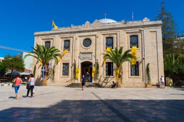Crete, Yunanistan-Haziran 2016. Kilise aziz Titus Girit'teki Kandiye, Yunanistan