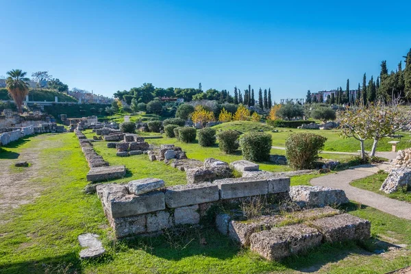 Kerameikos Cementerio Atenas Antigua Grecia Este Fue Realidad Cementerio Antigua — Foto de Stock