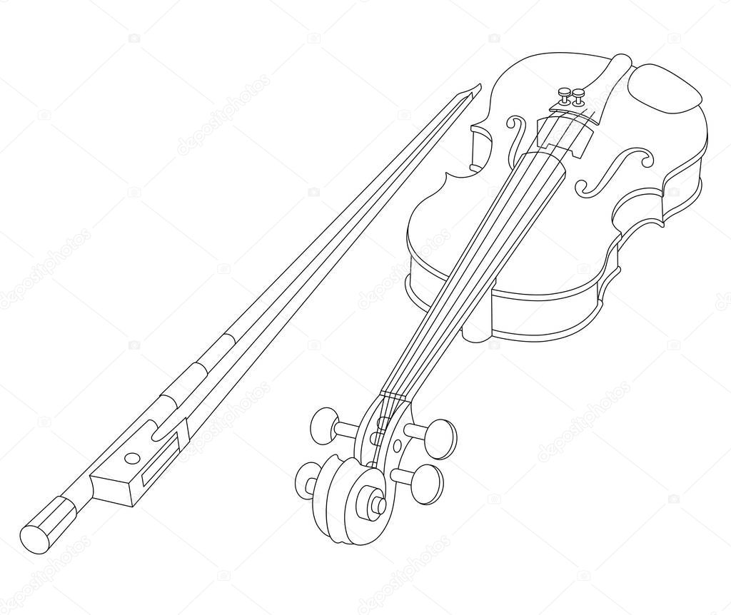 violin with bow