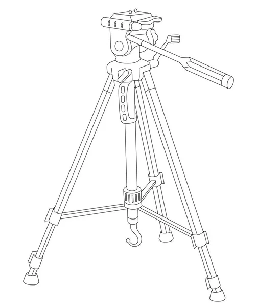 Stativ für Kamera und Camcorder — Stockvektor