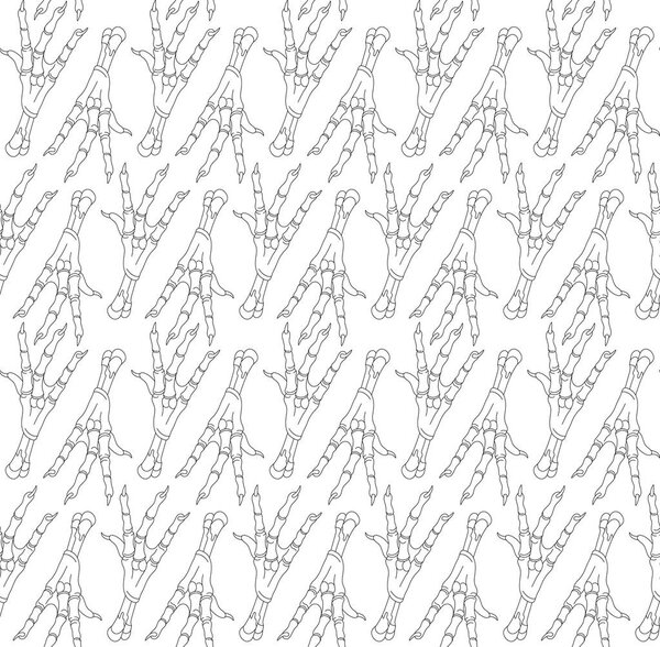seamless pattern with legs of chickens