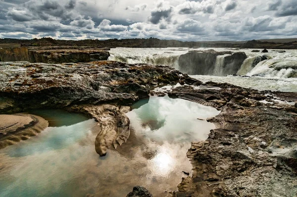 Cachoeira Hrafnabjargafoss, Islândia — Fotografia de Stock