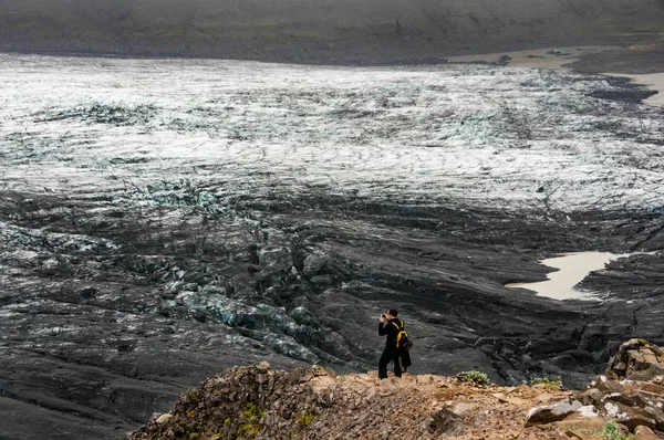 Skaftafelljökull льодовик в Ісландії — стокове фото