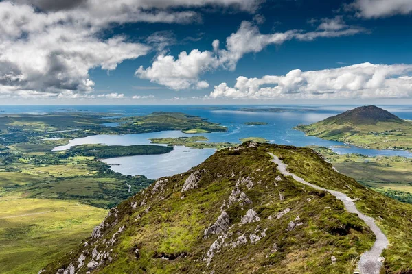 Paisaje de la costa de Connemara — Foto de Stock