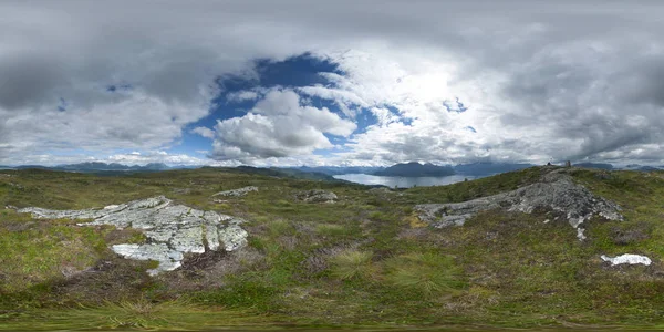 Panorama 360 Sentier Randonnée Hykubben Norvège 2013 — Photo