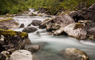 Trol stijli Şelale, Stigfossen, Daha fazla og Romsdal, Norveç 2013