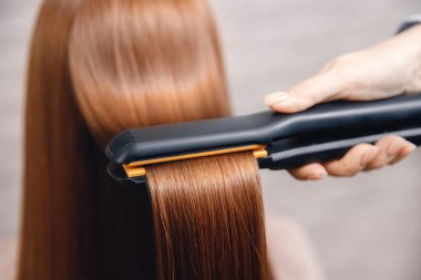 Keratin, profesyonel ultrasonik demir aletli saç ve protein arıtma kiti. Düzleştir