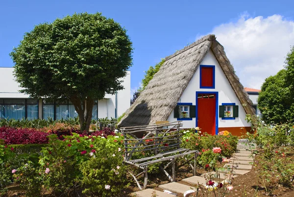 Madeira, Portekiz - Ağustos 3: Santana Şehir Adası Madeira Portekiz Ağustos 3, Lodge 2014 Madeira