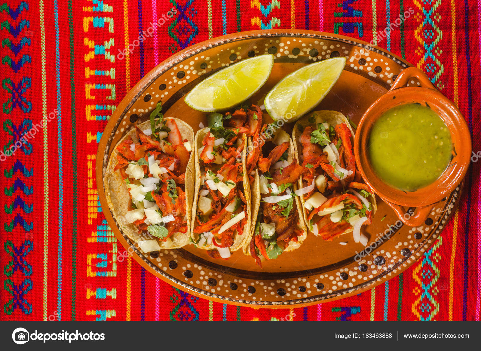 Imágenes: cosas tipicas mexicanas | Tacos Pastor Picante Comida