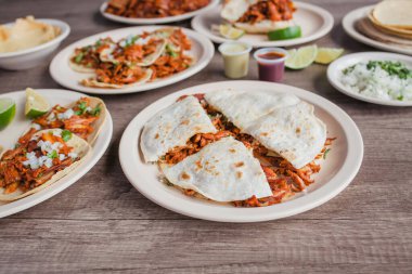 Tacos al Pastor, Meksika yemeği Taqueria Mexico City 'de.