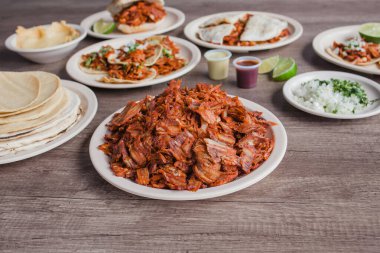 Tacos al Pastor, Meksika yemeği Taqueria Mexico City 'de.