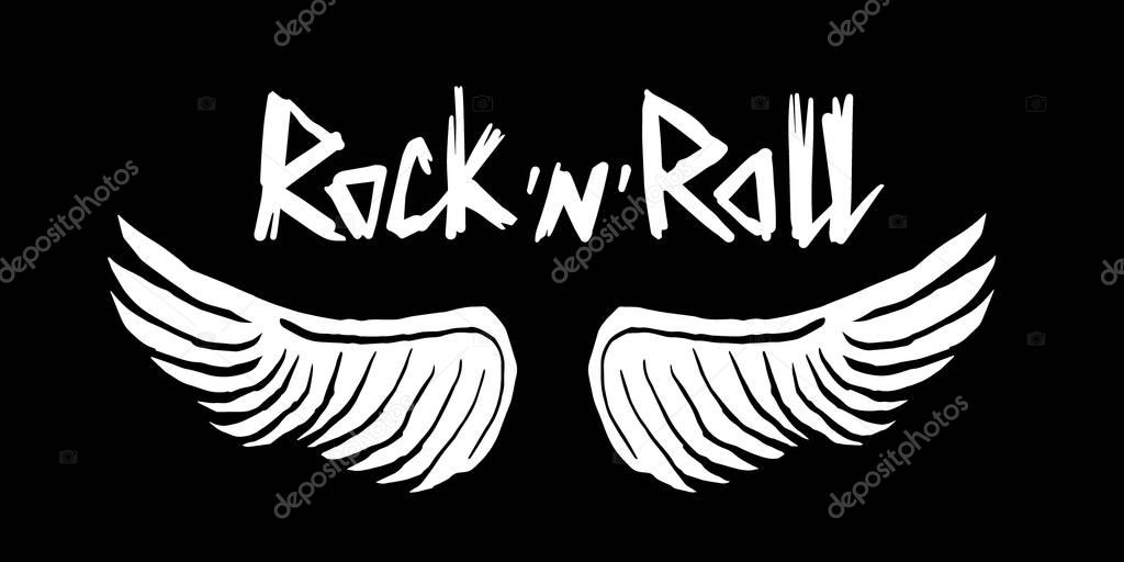 Rock and roll Lettering