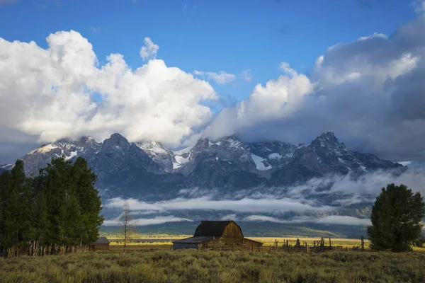 Granero y rancho, Parque Nacional Grand Teton —  Fotos de Stock