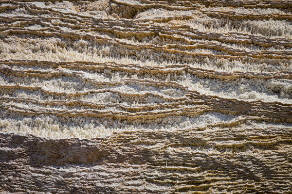 Крупный план гигантских горячих источников, Йеллоустонский национальный парк
