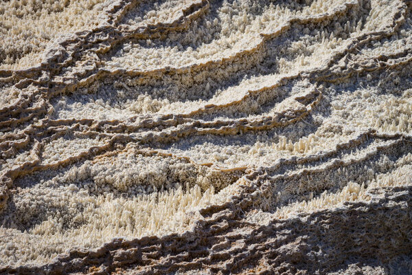 Крупный план гигантских горячих источников, Йеллоустонский национальный парк
