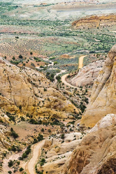 Cambios de carretera de grava en el sur de Utah — Foto de Stock