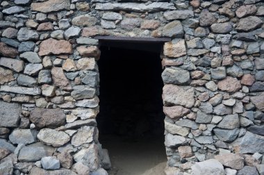 mt. hood Oregon, ccc tarafından inşa üzerinde taş shelter
