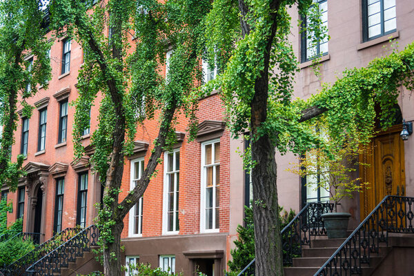 Old apartment buildings in Greenwich Village, New York City