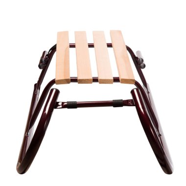 Kar buz pateni için Detskie kızak. Beyaz bir arka plan üzerinde