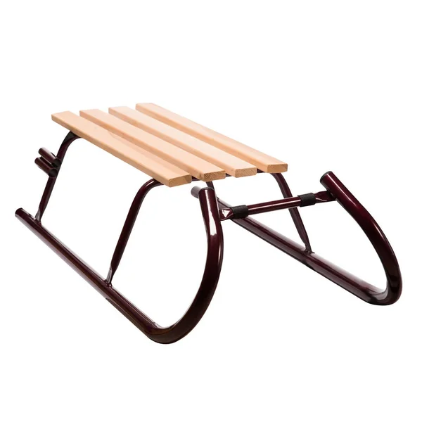 Kar buz pateni için Detskie kızak. Beyaz bir arka plan üzerinde