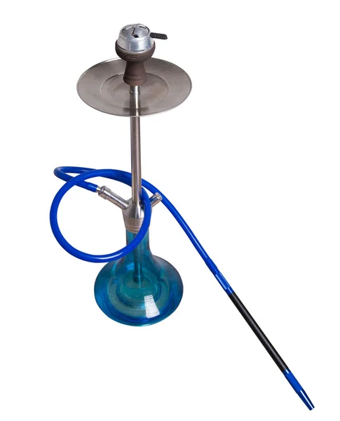 Blauwe Hookah geïsoleerd op een witte achtergrond — Stockfoto